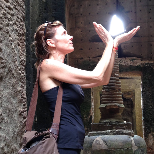 Michelle traveling the world