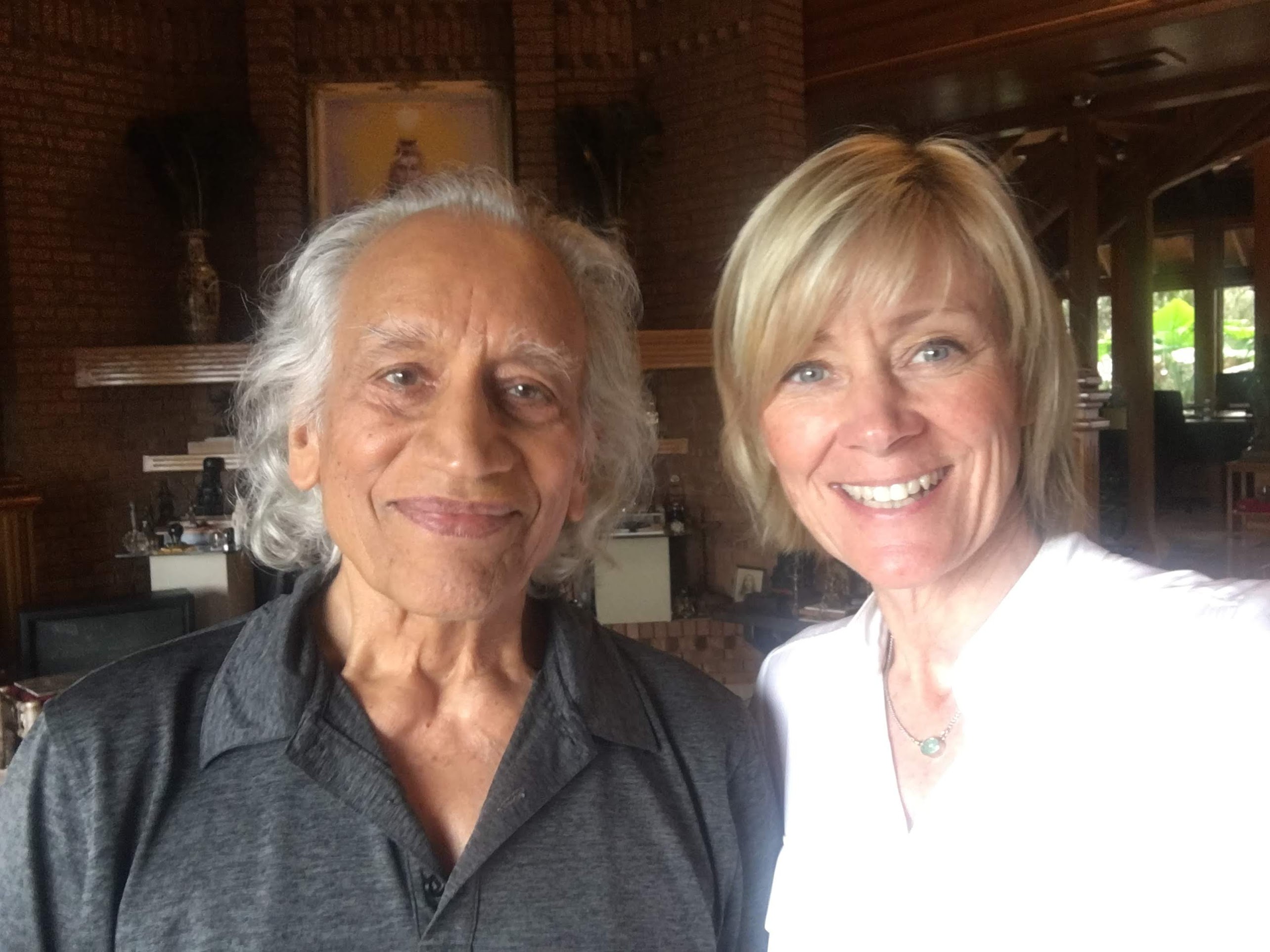 Michelle with Gurudev